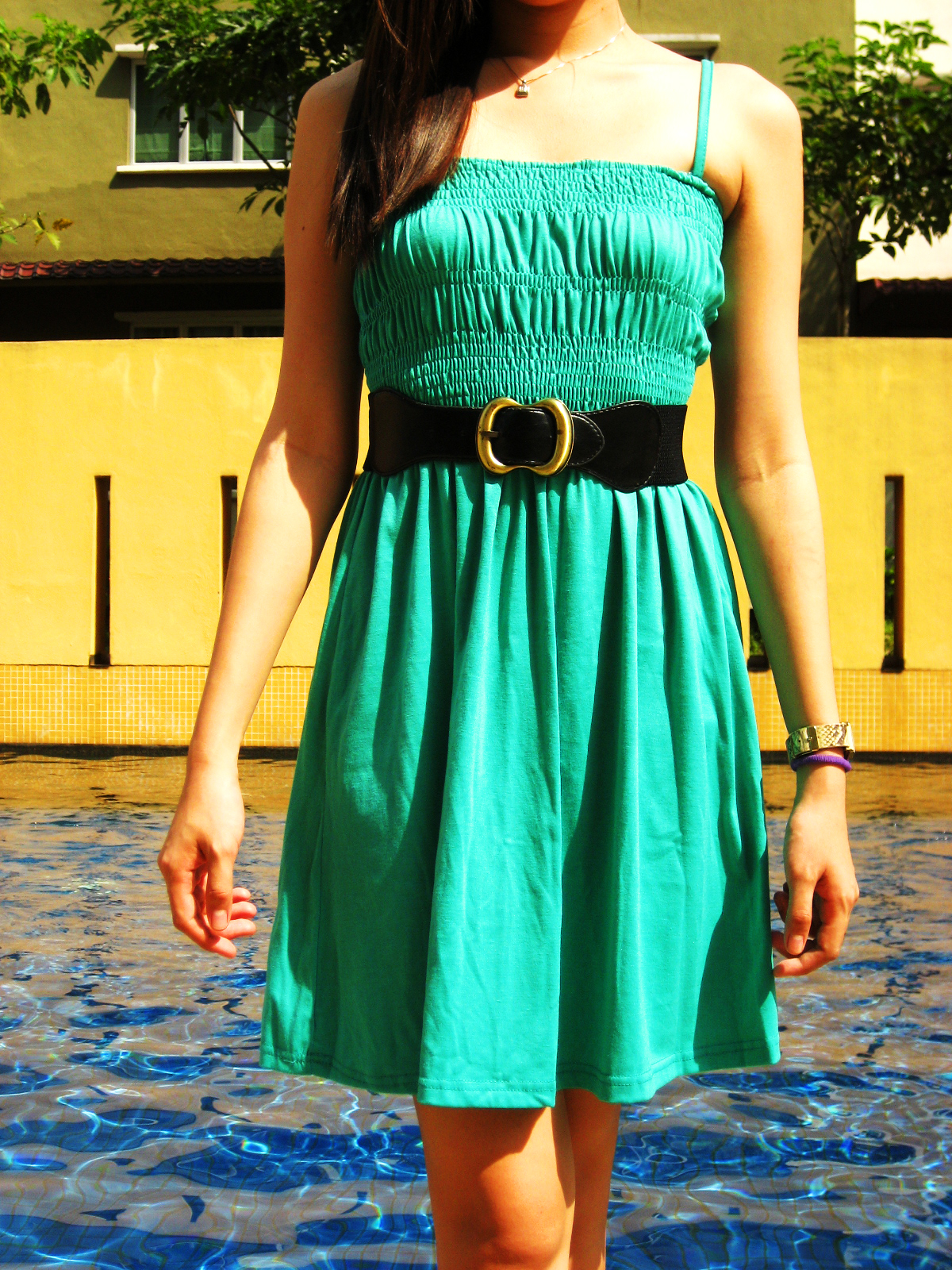 ♥ The Cotton Kandy ♥: Turquoise One-Piece Dress