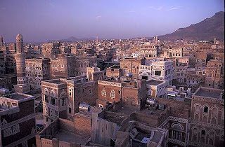 مشهد لمدينة صنعاء في اليمن