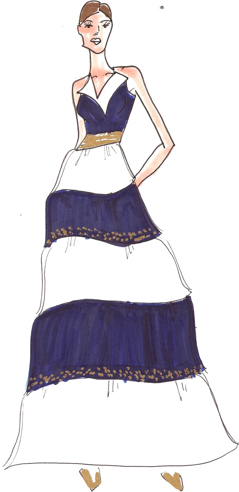 Miranda Ward: Senior Design Project {Evening Gown Sketches}