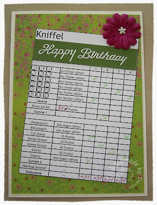 Kniffel-Karte - Dunja Trautmann | mit Liebe fürs Detail