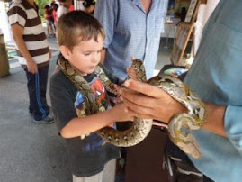 Gideon and a Burmese Python