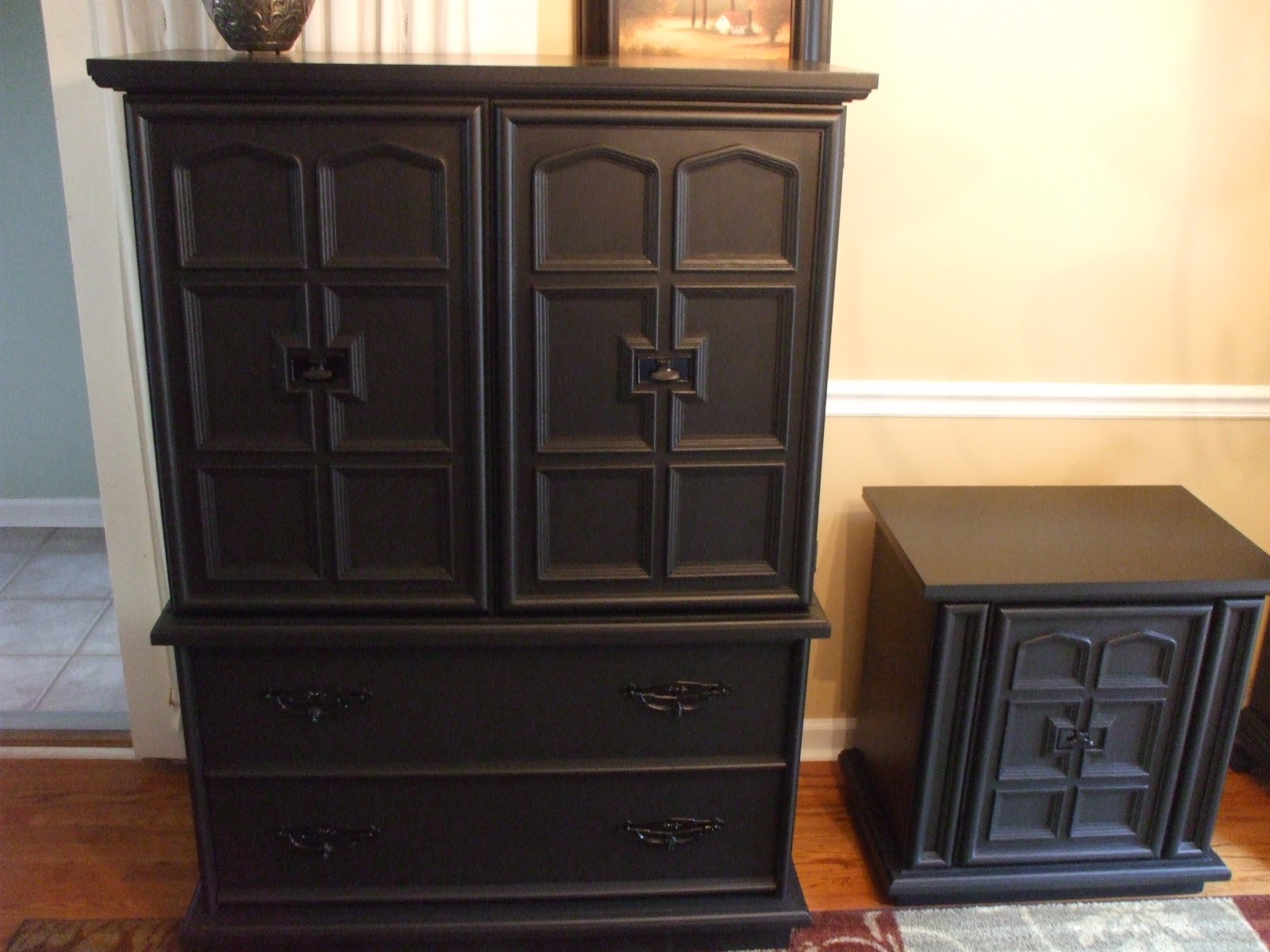 old wood, new paint BLACK FURNITURE