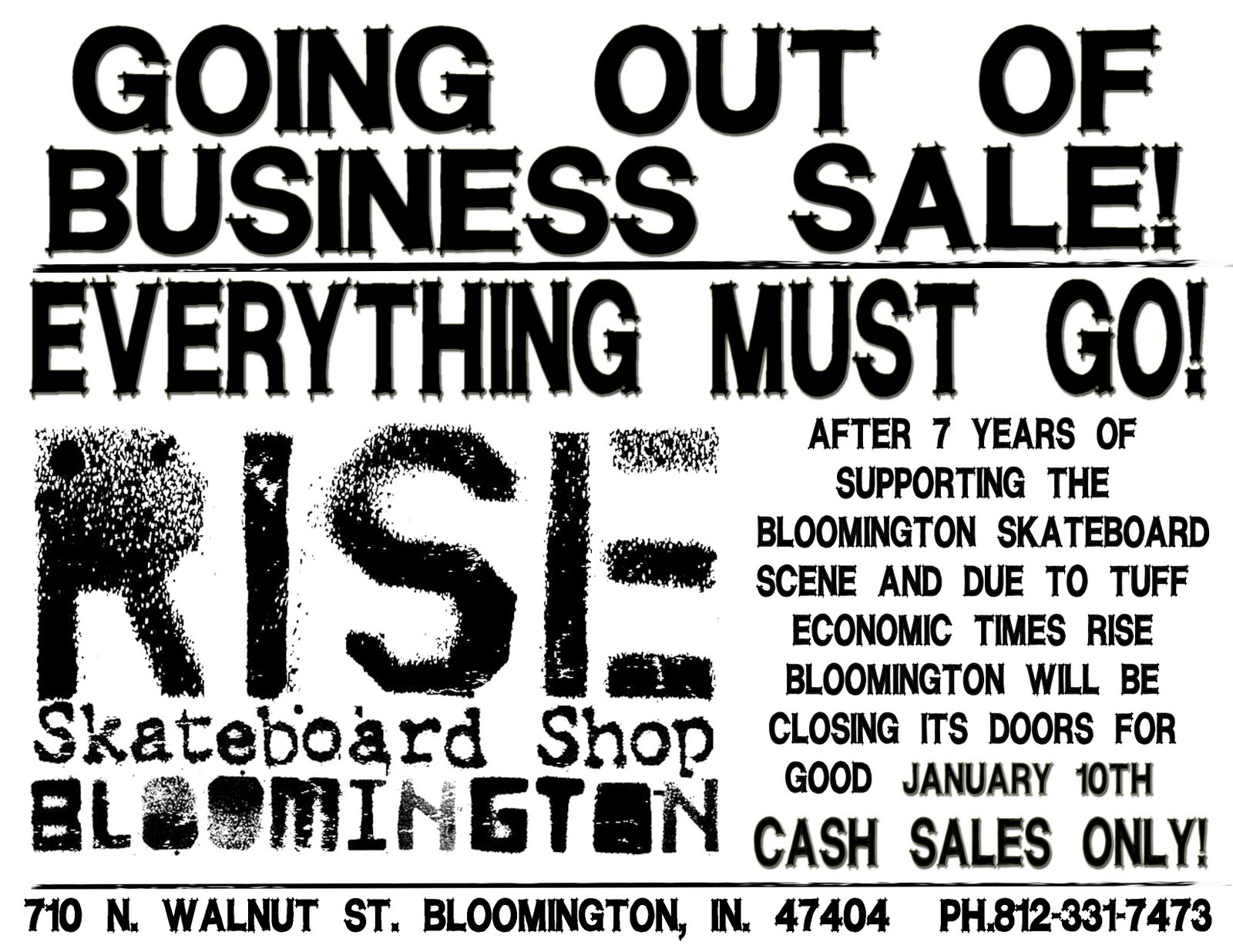 RISE SKATEBOARD SHOP RISE BLOOMINGTON........