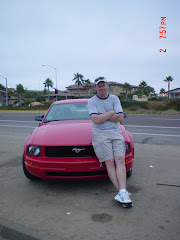 Me and my rental Mustang in San Diego