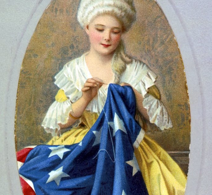 vintage-ephemera-betsy-ross-sews-the-american-flag