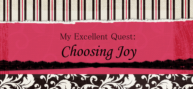 My Excellent Quest: Choosing Joy