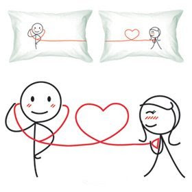 Gift Baskets  Couples on For You  Couple Pillowcases Ideal Anniversary Gifts  Birthday Gifts
