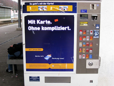 Credit card operated cigarette machine