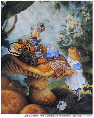 Alice in Wonderland, chenille, Scott Gustafson