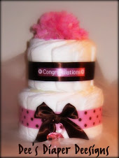 2 tier Congratulations diaper cake $20