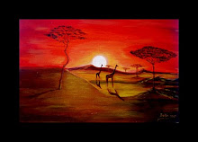 "Puesta de sol en África"