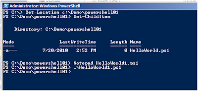 I will Share my Point: Hello World PowerShell
