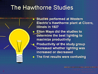 Human Resource Knowledge: Hawthorne studies on worker's ...
