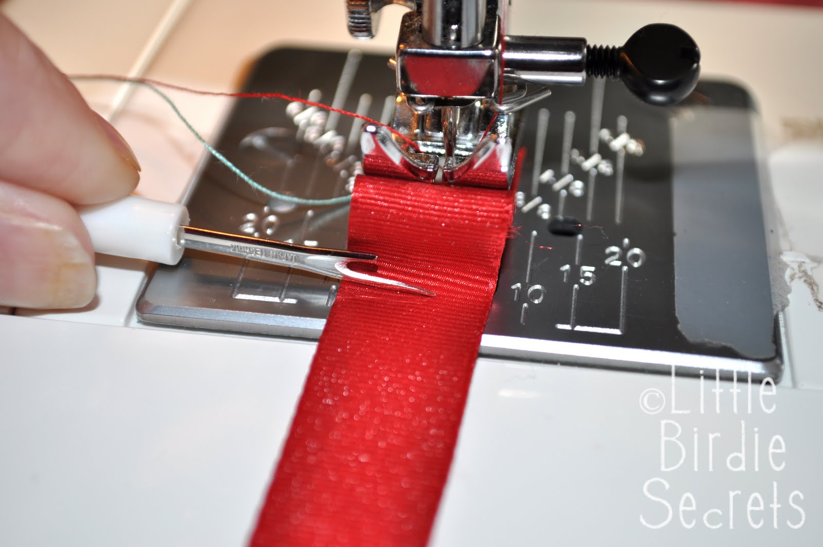 easy ribbon ruffle tutorial Little Birdie Secrets