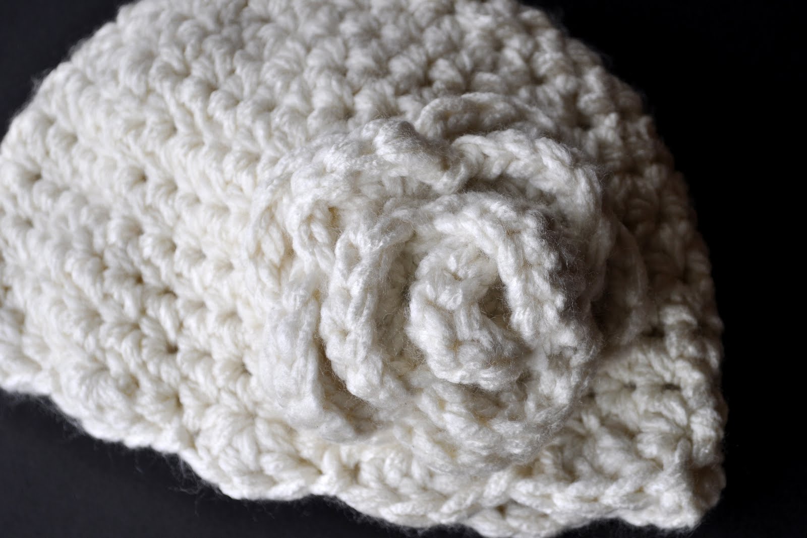 Knitting Pattern For Easy Roll Brim Hat For Kids