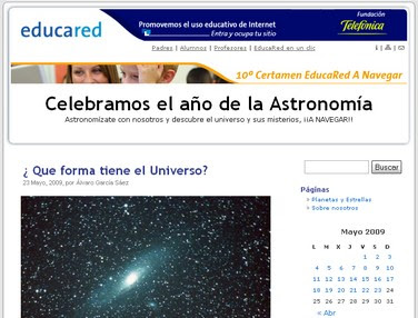 Blog celebramos el año de astronomía