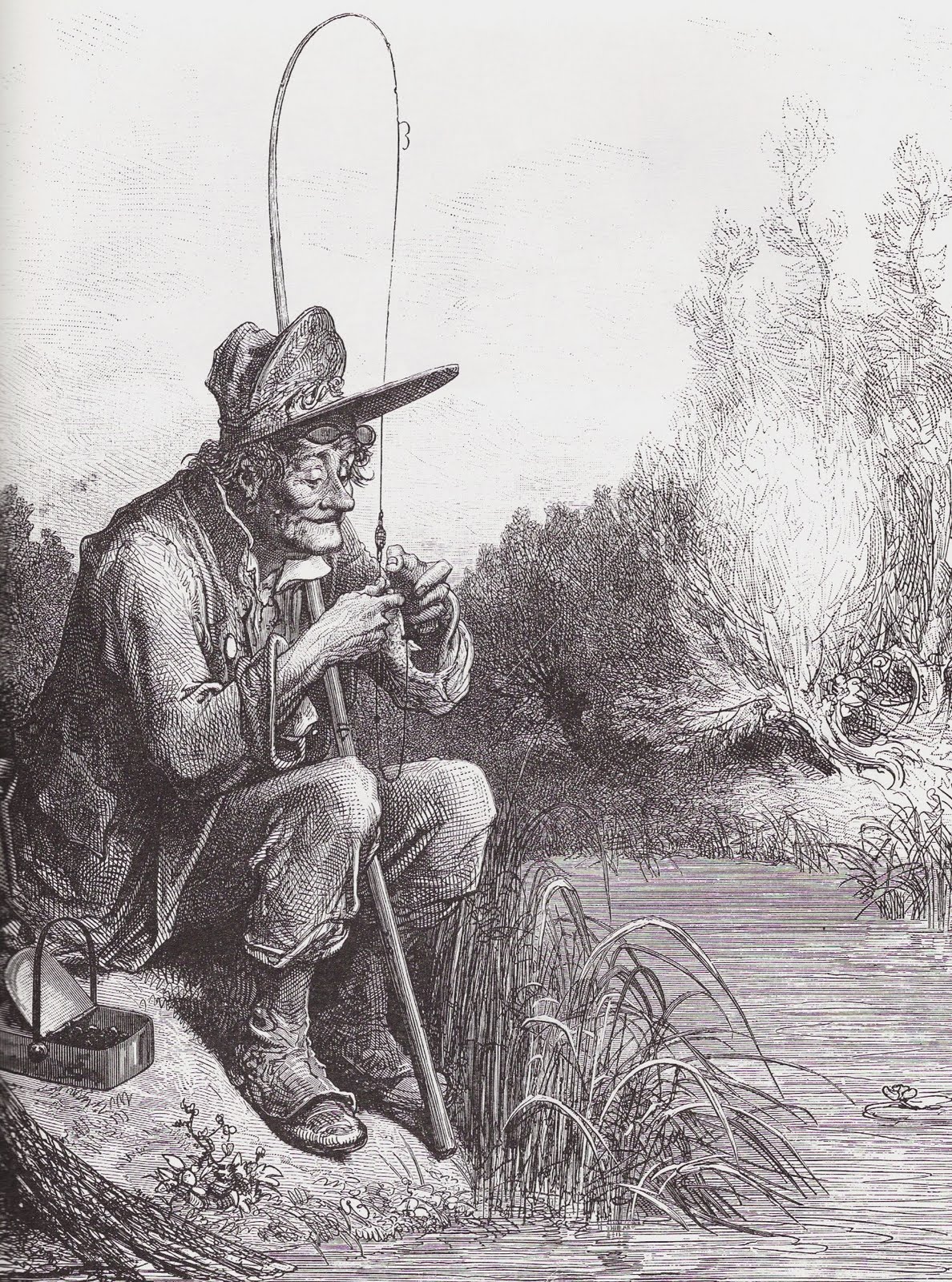 Savoirs et Réflexions Fable Le petit Poisson et le Pêcheur,de Jean de la Fontaine .Un Tiens