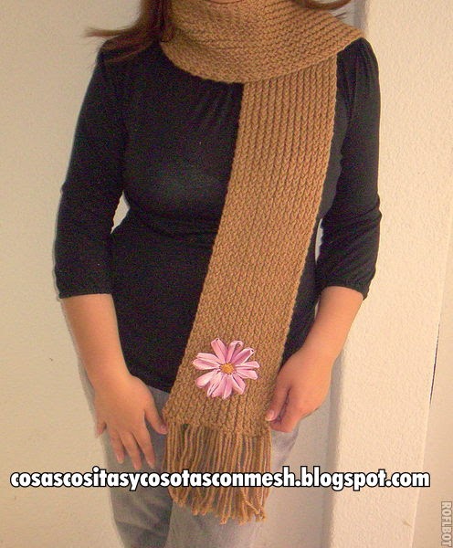 como tejer una bufanda ~ cositasconmesh