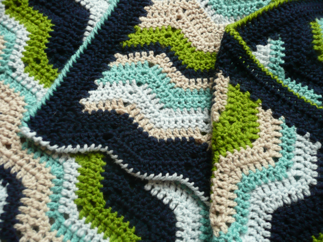 Ripple Waves Baby Blanket Crochet Pattern | Red Heart