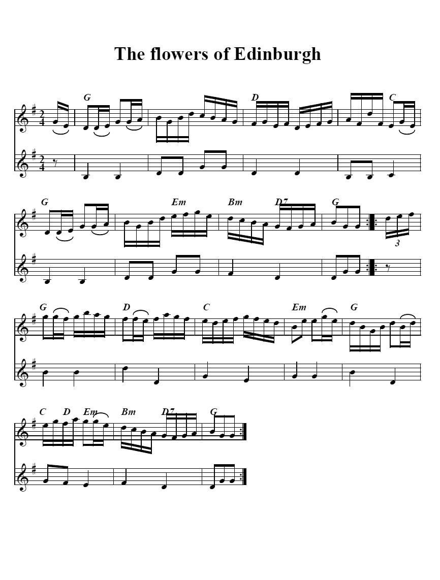 Bouzouki GDAE The Flowers of Edinburgh