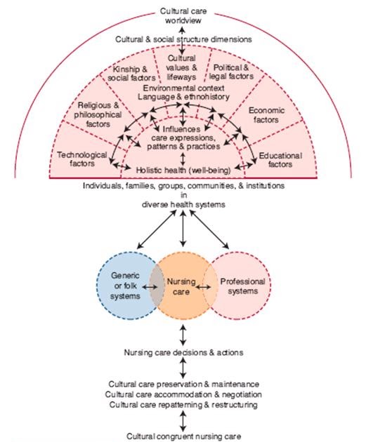 Leininger Sunrise Modell Deutsch CULTURE CARE, DIVERSITY and UNIVERSALITY: The Sunrise-Enabler Model
