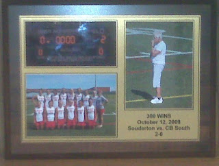 bux-mont awards 300th win custom picture plaque