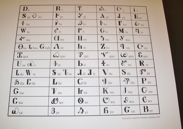 Another American Adventure: Cherokee syllabary