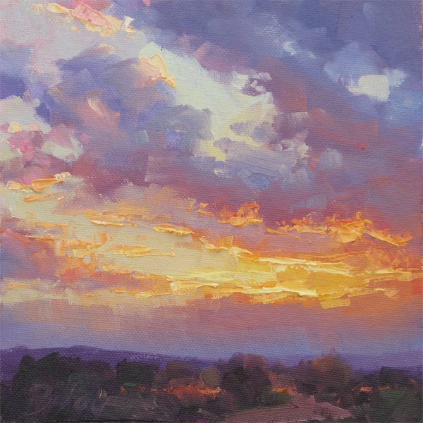 Palette Knife Painters, International Second Sky of 100 daily sky