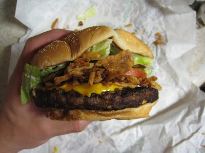 Burger King A.1. Steakhouse XT Burger from the side