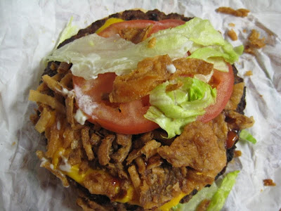 Atop the Burger King A.1. Steakhouse XT Burger's patty
