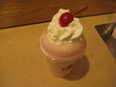 Wendy's Strawberry Frosty Shake
