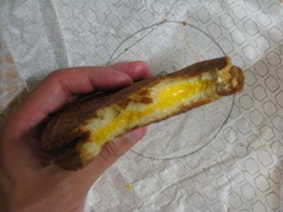 Jack in the Box Grilled Cheese cross section