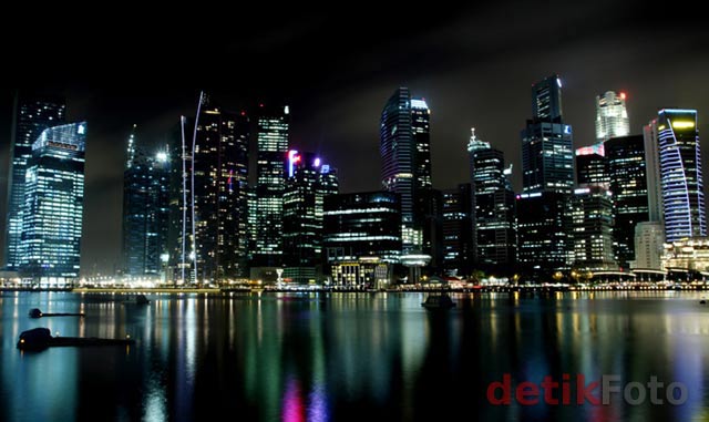 Gemerlap Kota Singapura Di Malam Hari | Adiexiao Weblog Stuff
