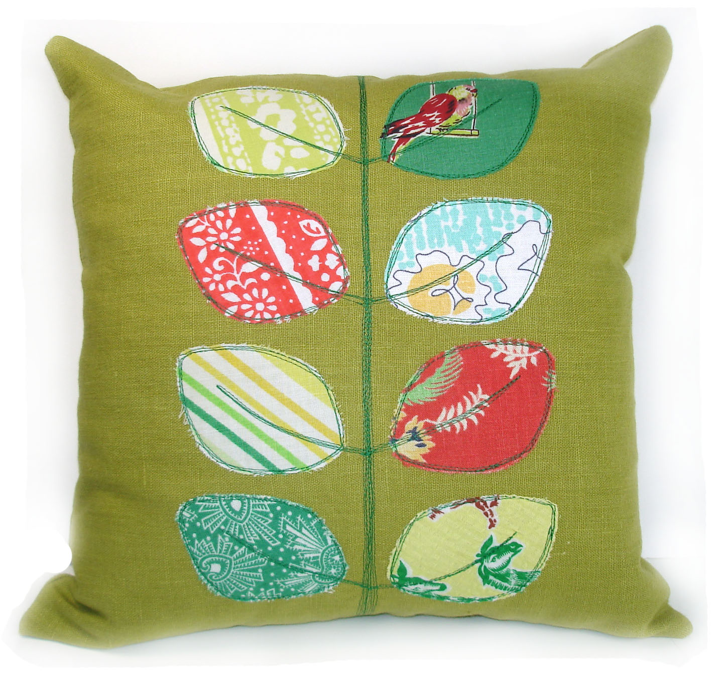 RobinsEggBlue New linen applique cushions...