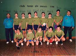 CLUB TENIS MESA ELDA. CENTRO EXCURSIONISTA ELDENSE. AÑO 1992