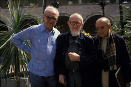 Assise, mai 1989, avec l'Abbé Pierre et Helder Camara