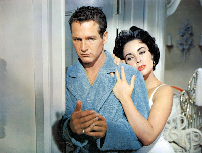 Paul Newman y Elizabeth Taylor en La gata sobre el tejado de zinc (1958)