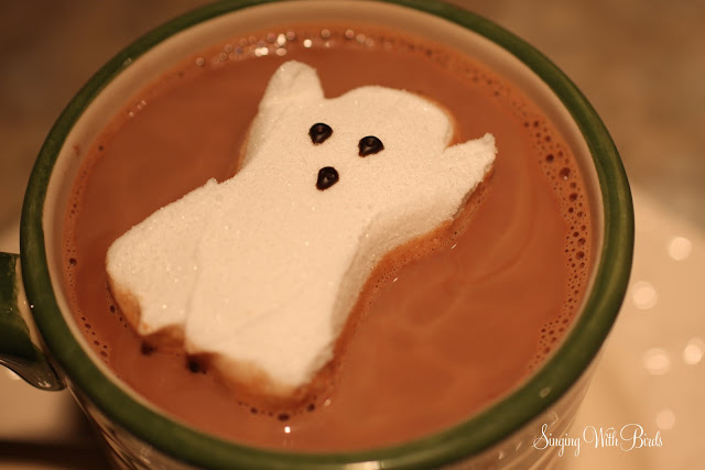 Ghoulishly Rich Hot Chocolate  @singingwithbirds.com