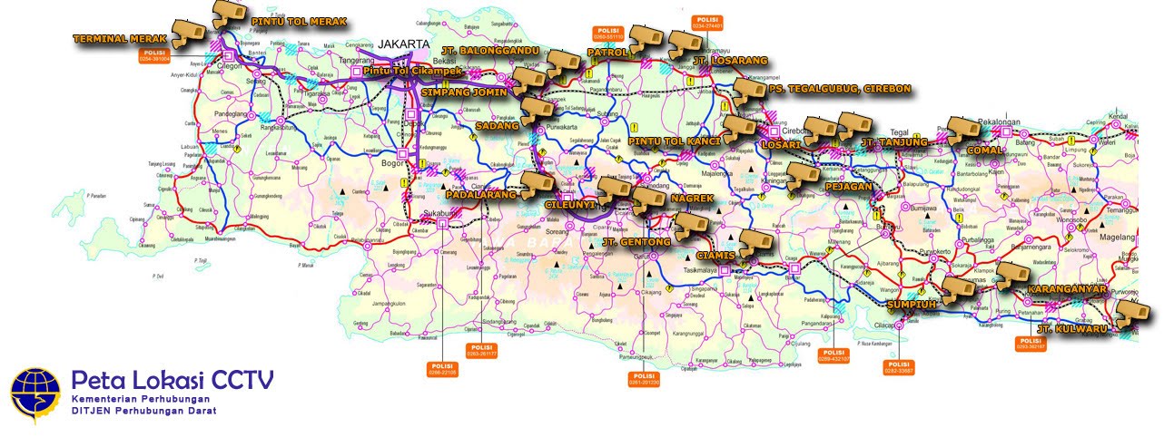 Peta Jalur Mudik (Live CCTV) Lebaran 2011