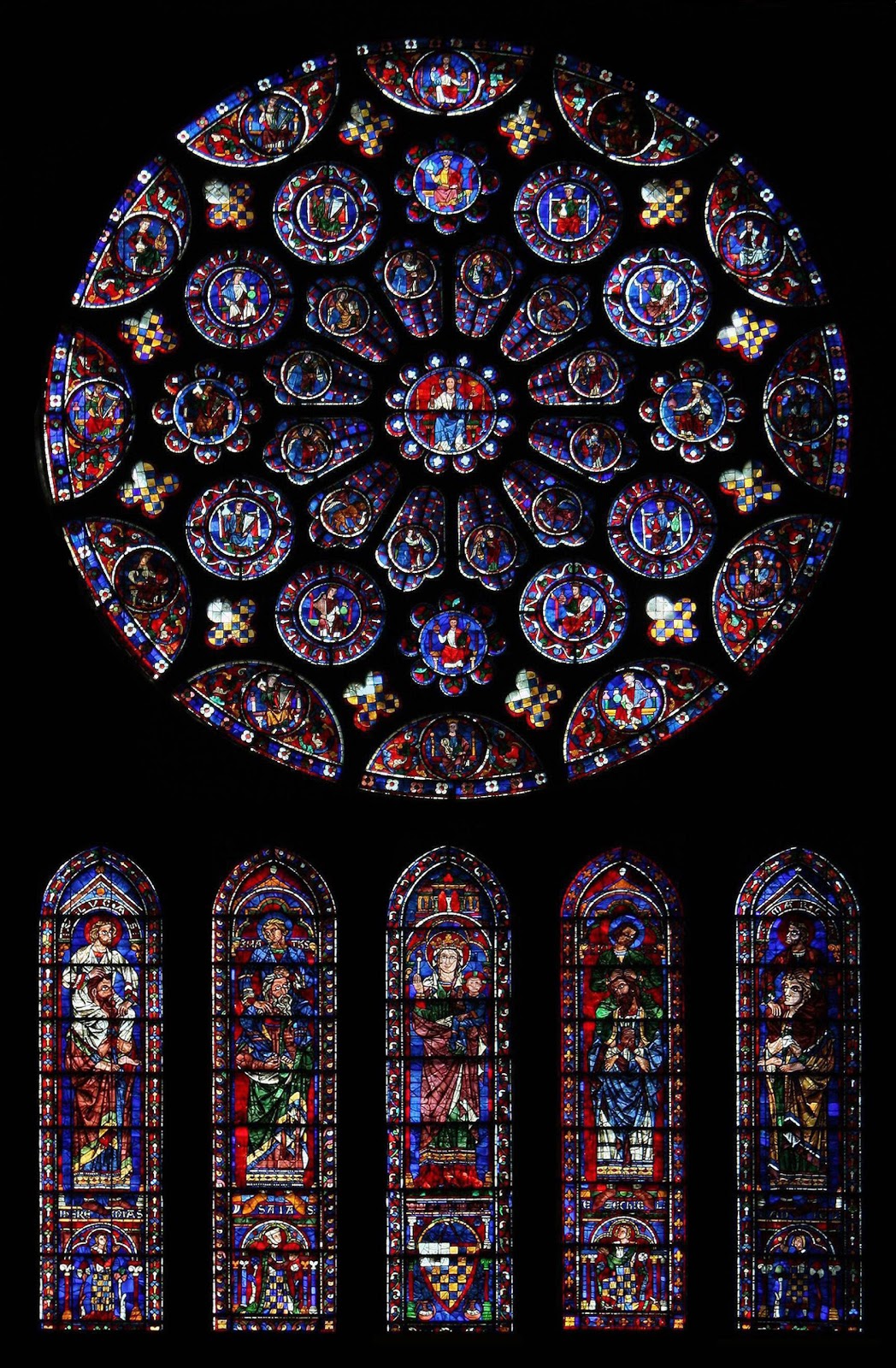 The Trinity: Chartres Cathedral, The South Rose Window and Lancet
