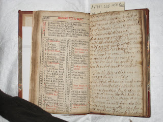 MCRS Rare Books Blog: 1658 English Almanac with Manuscript Recipes