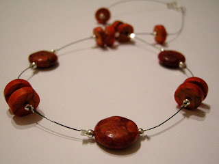 biżuteria z półfabrykatów - dwa oblicza czerwieni (korale)