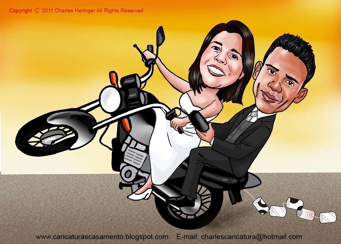 CARICATURAS PARA CONVITE DE CASAMENTO