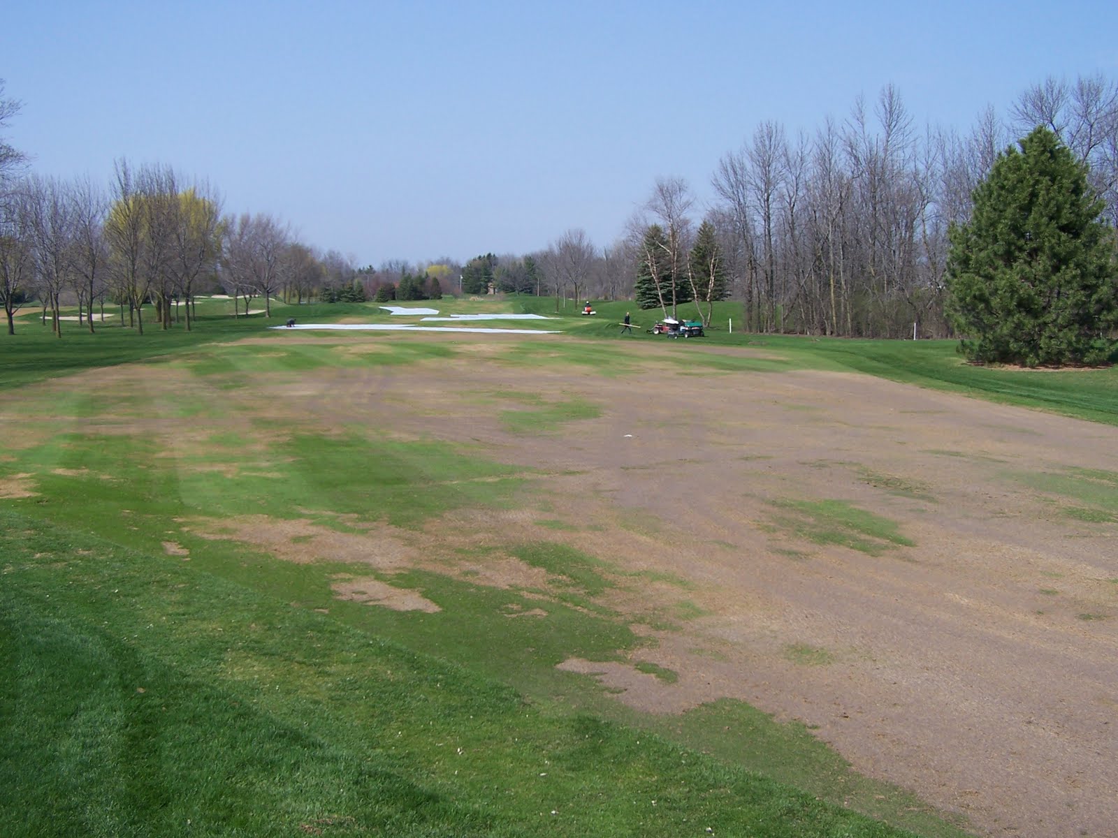 North Shore Country Club Golf Course Maintenance Fairway Repair Update