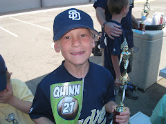 Quinn getting Baseball Trophy