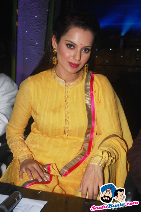 Kangana Ranaut sizzles in Yellow Suit at Knock Out Music Launch