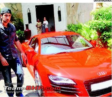  Ranbir Kapoor Audi R8 Car Pics
