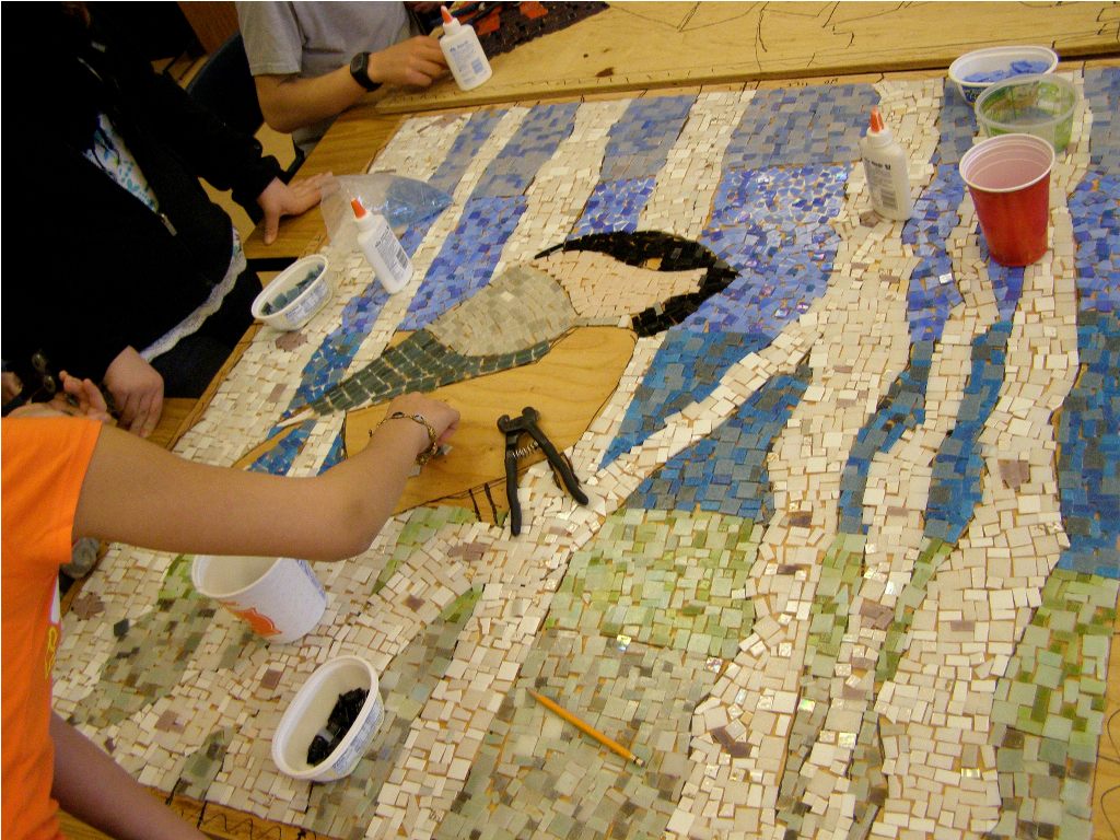 Hakatai Tile Tile Mosaics at Alaska Middle School