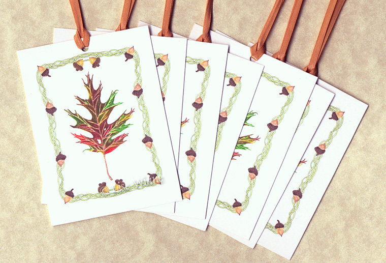 acorn and oak leaf tags acorn and oak leaf tags