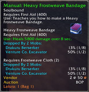 Manual: Heavy Frostweave Bandage